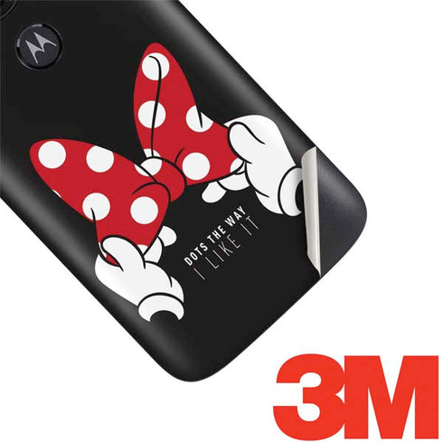 Disney Minnie Mouse Dots The Way Moto E5 Play Skin